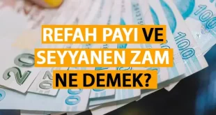 EMEKLİLERE REFAH PAYI ” Kelimesi nedir? 